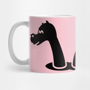 Cute Little Sea Dragon (black) Mug